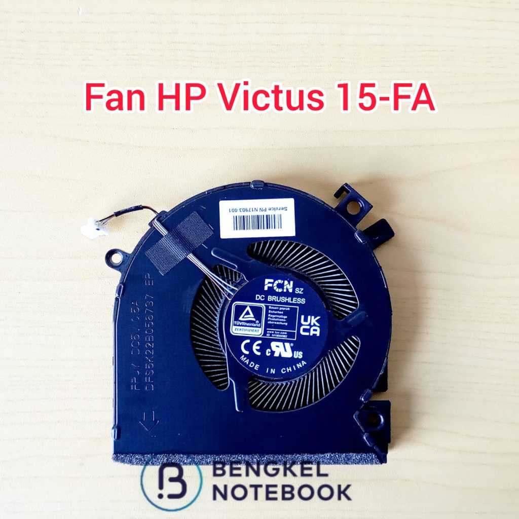 พัดลม HP Victus 15-FA 15-FB 15-FA0031DX 15-FB0028NR 15-FA0022TX TPN-Q279 N17902-001 DFS5K22B056737 F