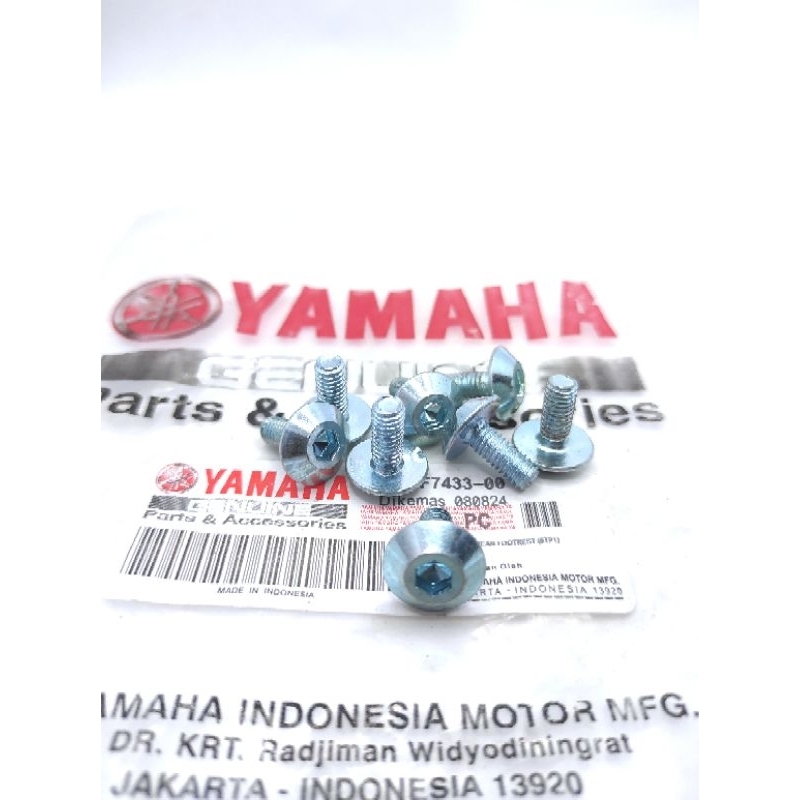 YAMAHA BODY BOLT 6x14 MOTORCYCLE BODY BOLT VIXION Cb Cbr 150 R25 R15 Universal ขนาด M6x14 L5 คีย์