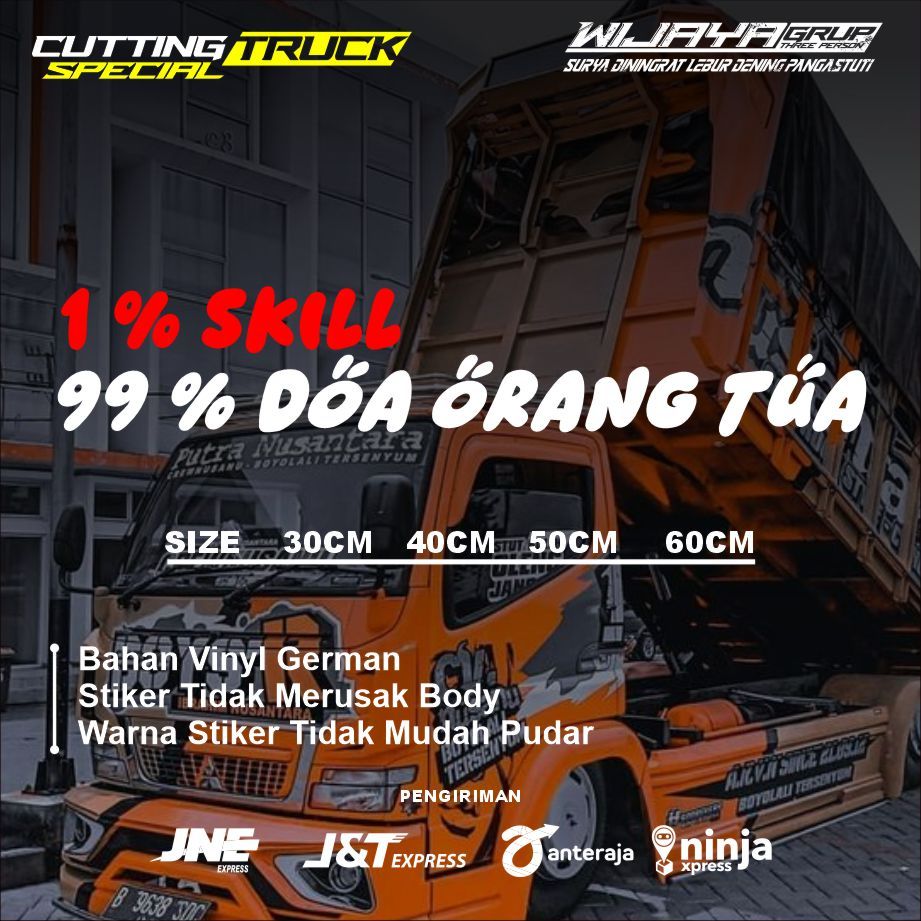 1%skill สติ๊กเกอร์กระจก 99% สําหรับสวดมนต์ของพ่อแม่ ตัดขาว แค่ติดไว้