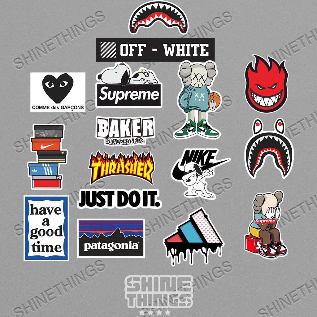 สติ๊กเกอร์ Nike patagonia bape hypebeast || สติ๊กเกอร์คีย์บอร์ด