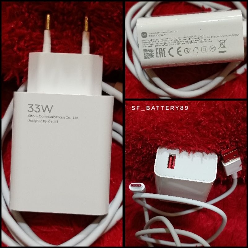 เครื่องชาร์จ Xiaomi 33w ดั้งเดิม
