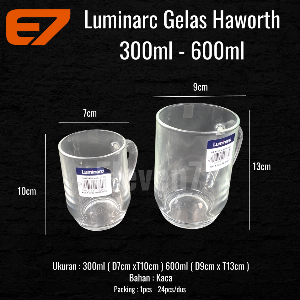 แก้วน้ําแก้วเบียร์ Luminarc Haworth - แก้วแก้ว 300ml & 600ml