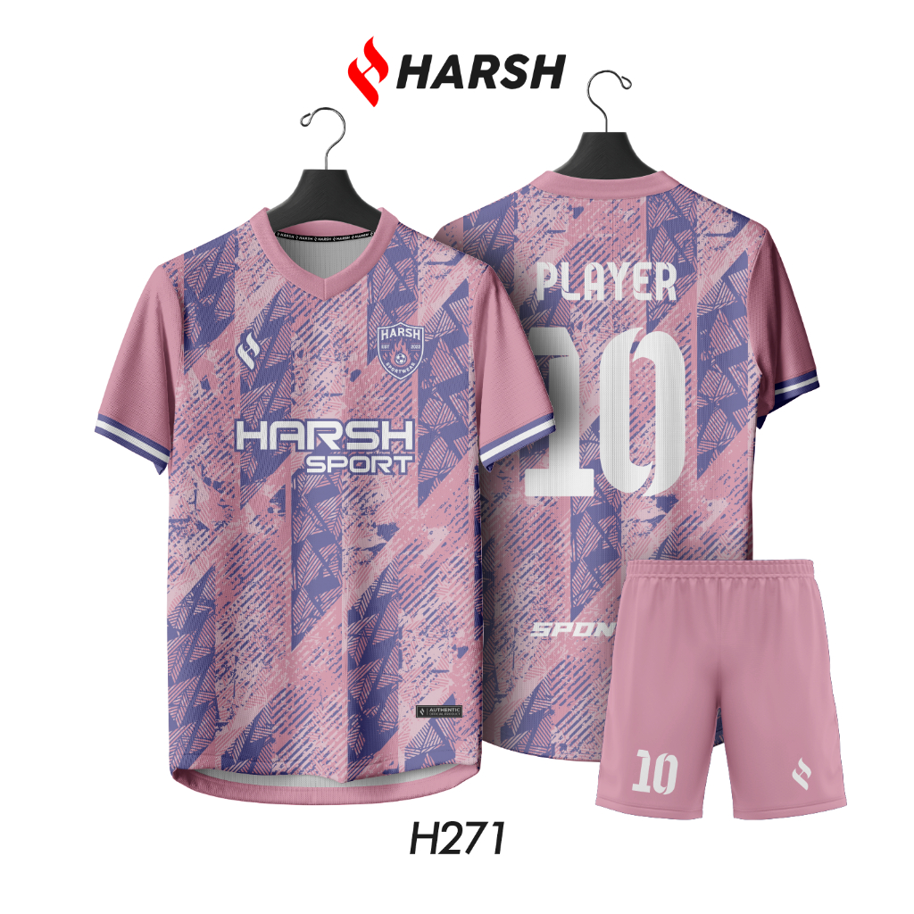 เสื้อฟุตซอล/ฟุตบอล Full Printing Free Custom Design H271-PK-M15-SVN
