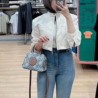 Cropped jacket / Jacket Crop Wanita Lengan Panjang / Atasan Outer Full Zipper