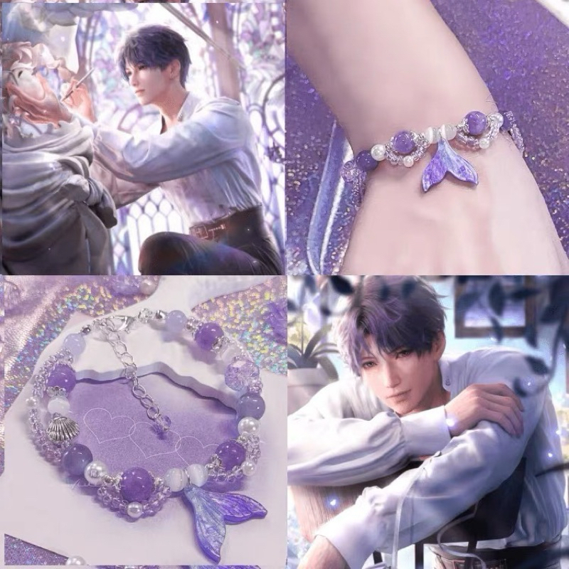 Rafayel Love And Deep Space Fish Tail สร้อยข้อมือลูกปัดน่ารัก