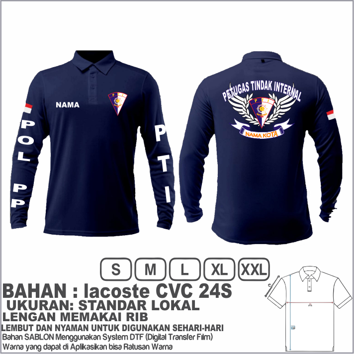 เสื้อโปโลแขนยาว/เสื้อคอปก pti ล่าสุด