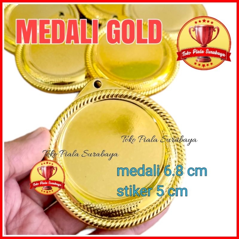 GOLD ROUND MEDAL / หินอ่อนพลาสติกสีเหลือง