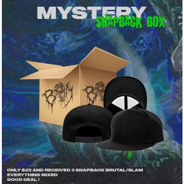 PACKAGE BOX - 3 Snapback Brutal Mind Release