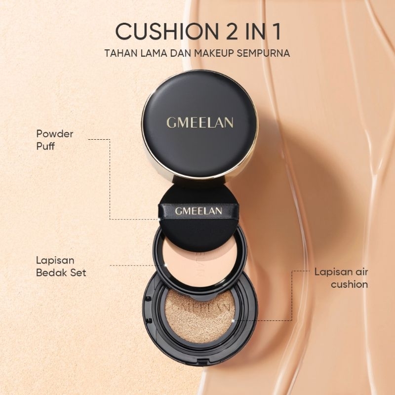 GMEELAN 2 IN 1 Perfcet Cover Cushion Foundation Black Truffle Zinc PCA Antioxidant 7g + 10g แม้แต่สี