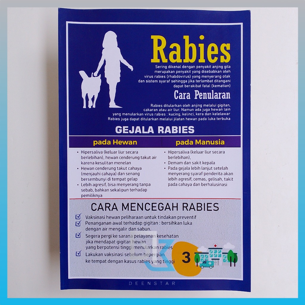 โปสเตอร์ราบีส | โรคการศึกษาในสัตว์ | โปสเตอร์ Rabies Health & Prevention