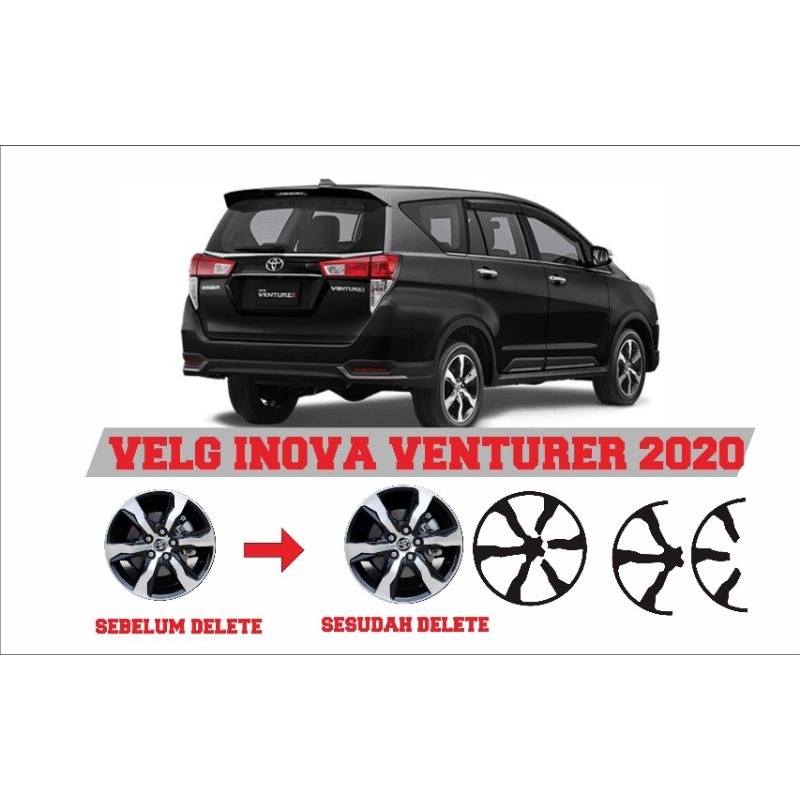 DELETE SILVER CAR RIMS INOVA VENTURER 2020/CAR RIMS สติ๊กเกอร์ INOVA VENTURER 2020