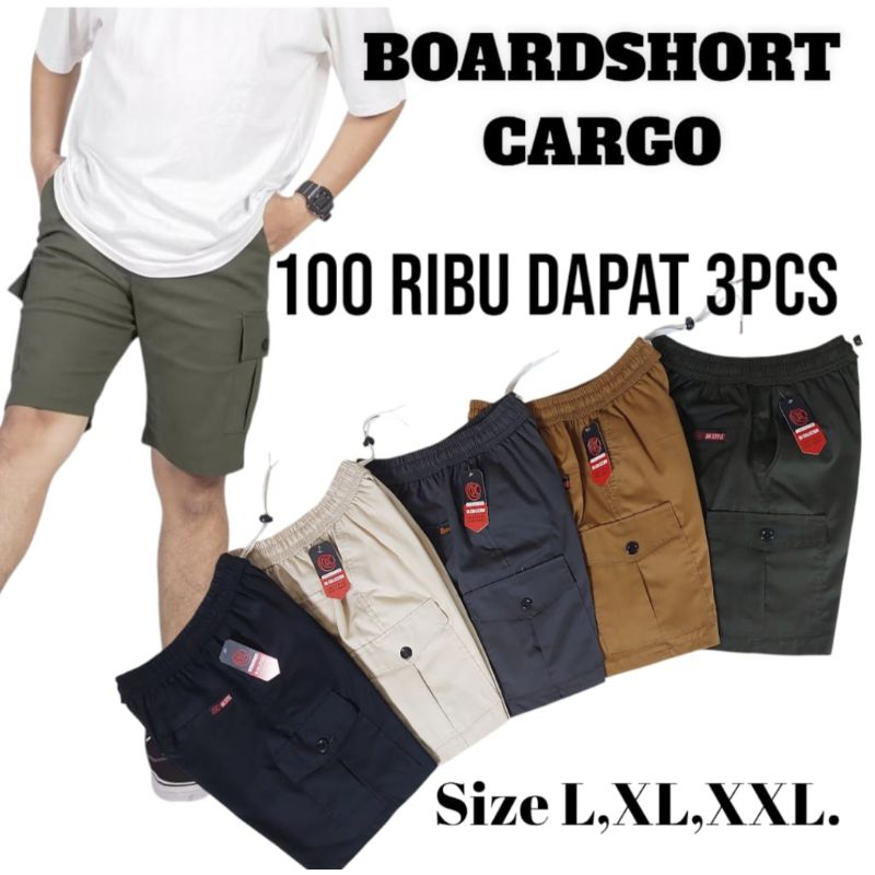 100 THOUSAND GET 3 PCS Mens Cargo Shorts Boardshorts