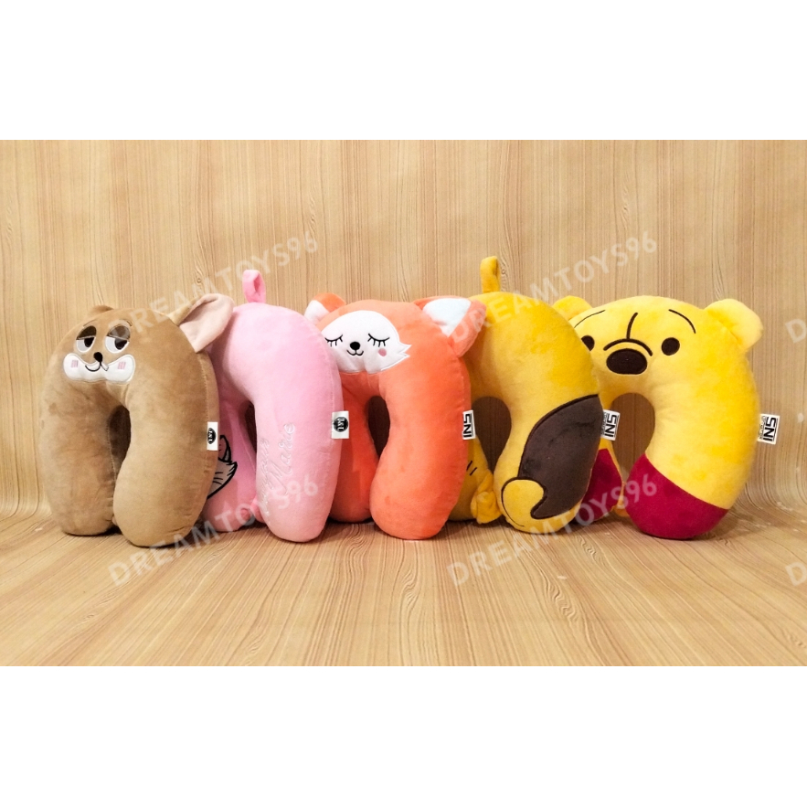 Dreamtoys96 Cat Husky Pooh Button Neck Pillow Headrest Neck Support