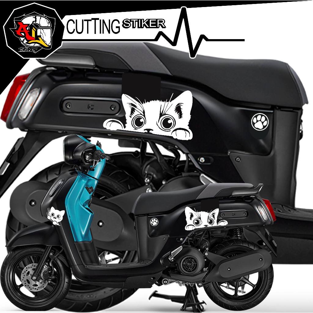 CAT STRIPING/แมวตัดสติกเกอร์/555A/FAZZIO STRIPING/UNIQUE MOTORCYCLE STICKER/STICKER สําหรับรถจักรยานยนต์ทั้งหมด