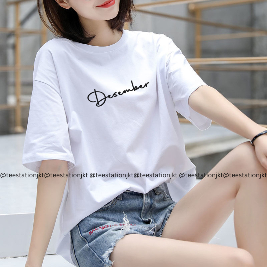 KATUN TEE STATION DECEMBER FUNNY MOON เสื้อยืดแฟชั่นผู้หญิงผู้ชายเด็กผู้หญิงผ้าฝ้ายพรีเมี่ยม DISTRO 