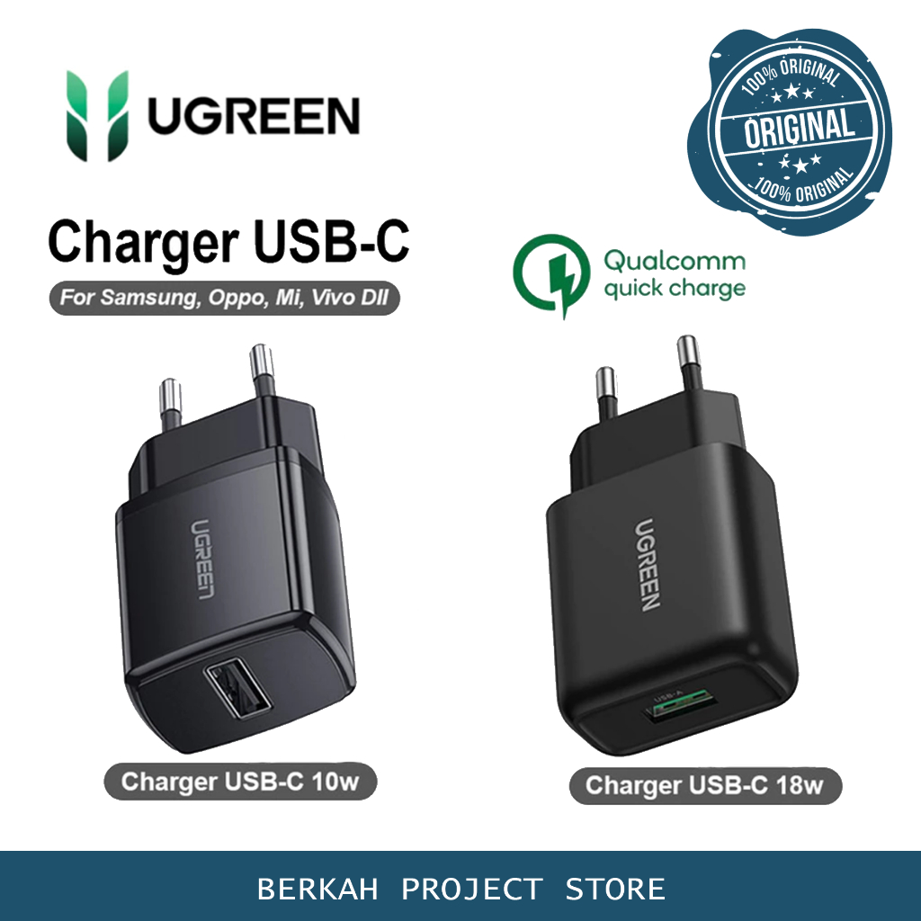 UGREEN หัวชาร์จชาร์จเร็ว USB Type C 10w - 18w