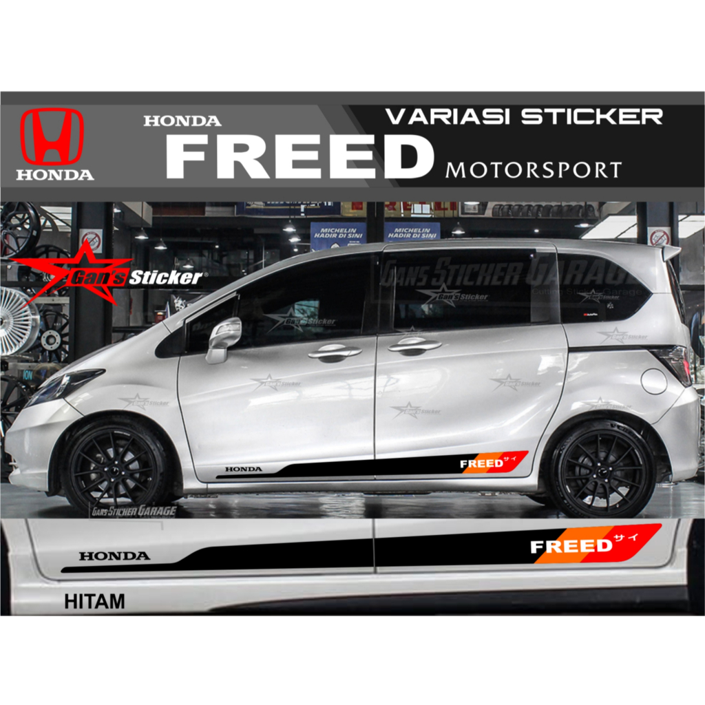 Honda Freed Cutting Sticker อุปกรณ์เสริมภายนอกสําหรับ Honda Freed ใหม่ทั้งหมด
