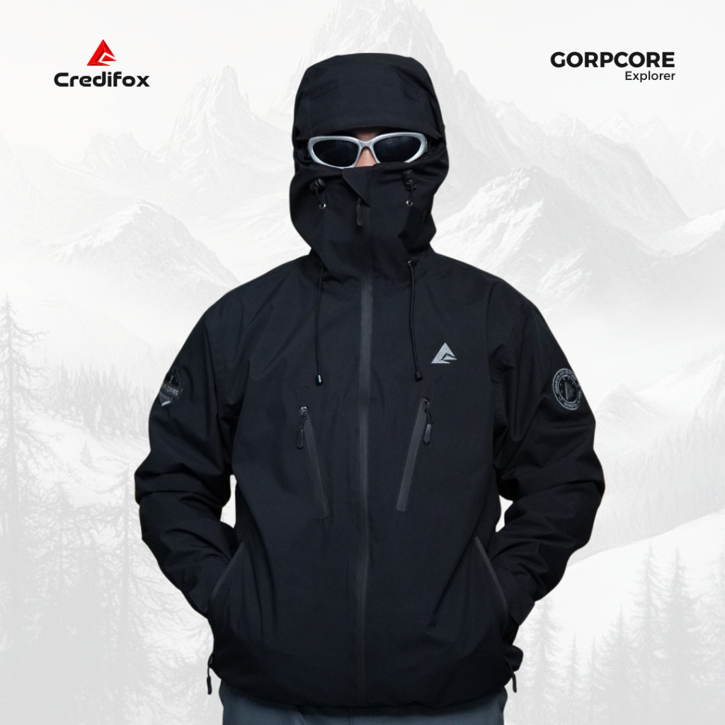 CREDIFOX Explorer Series Gorpcore Jacket Taslan Balloon Waterproof Material - เสื้อแจ็คเก็ต Gorpcore กันน้ํา