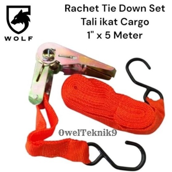 OwelTeknik9 - วงล้อ TIE DOWN 1"x5M Wolf/Tail TIE DOWN 1x5Meter Wolf 100% ต้นฉบับ