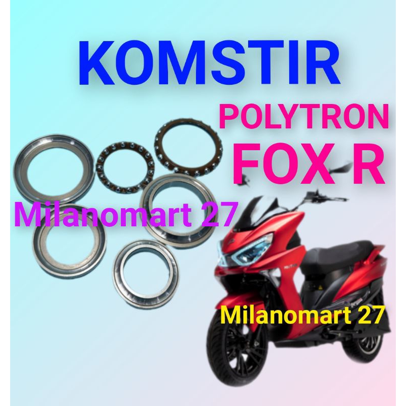 พวงมาลัย Polytron Fox R ชุดหูฟังมอเตอร์ไซค์ไฟฟ้า POLYTRON FOX R