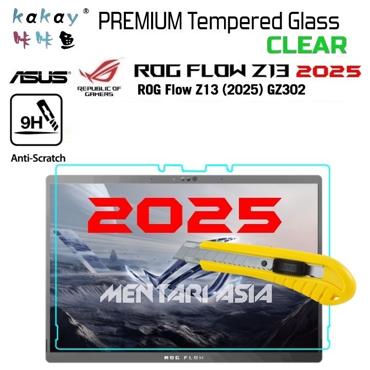กระจกนิรภัย ASUS ROG Flow Z13 (2025) GZ302 - KAY PREMIUM Glass CLEAR