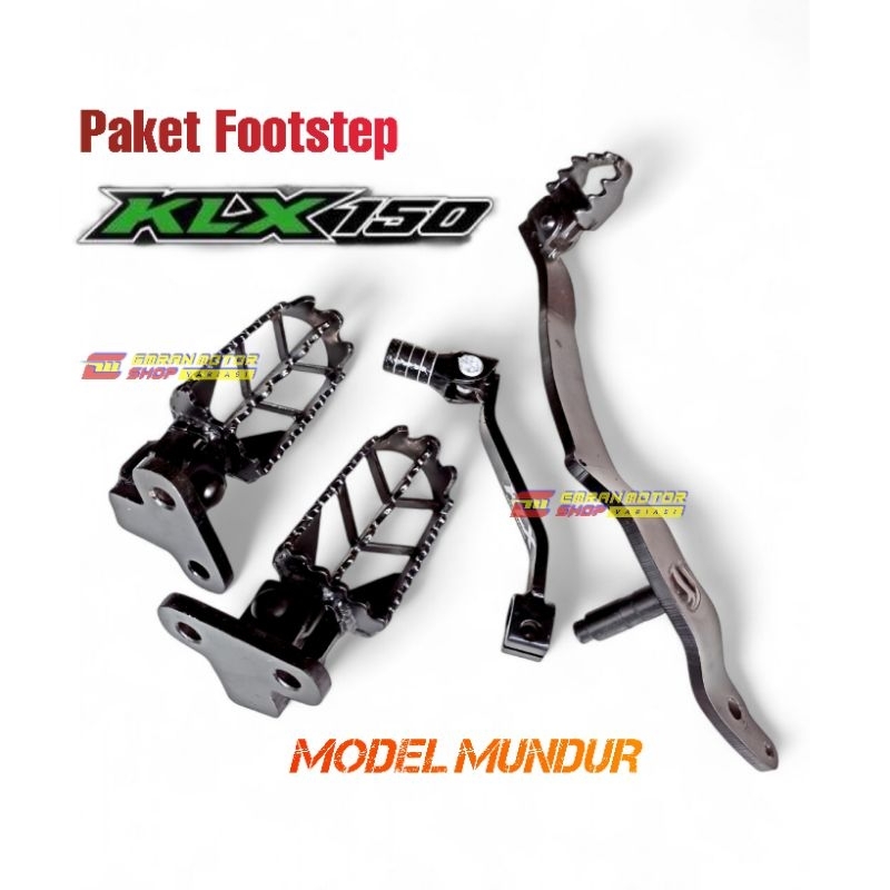 KLX150 Dtracker Footstep Package ชนิดถอยหลังครบชุด pkx 150 แป้นเบรก pusteps