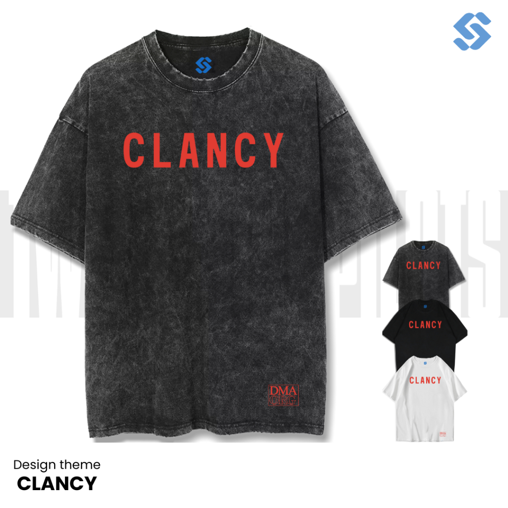 เสื้อยืด SANZ TWENTY ONE PILOTS | เสื้อยืดแซนด์วอชล้างสโตน | ดําขาว | TOP-CLA1