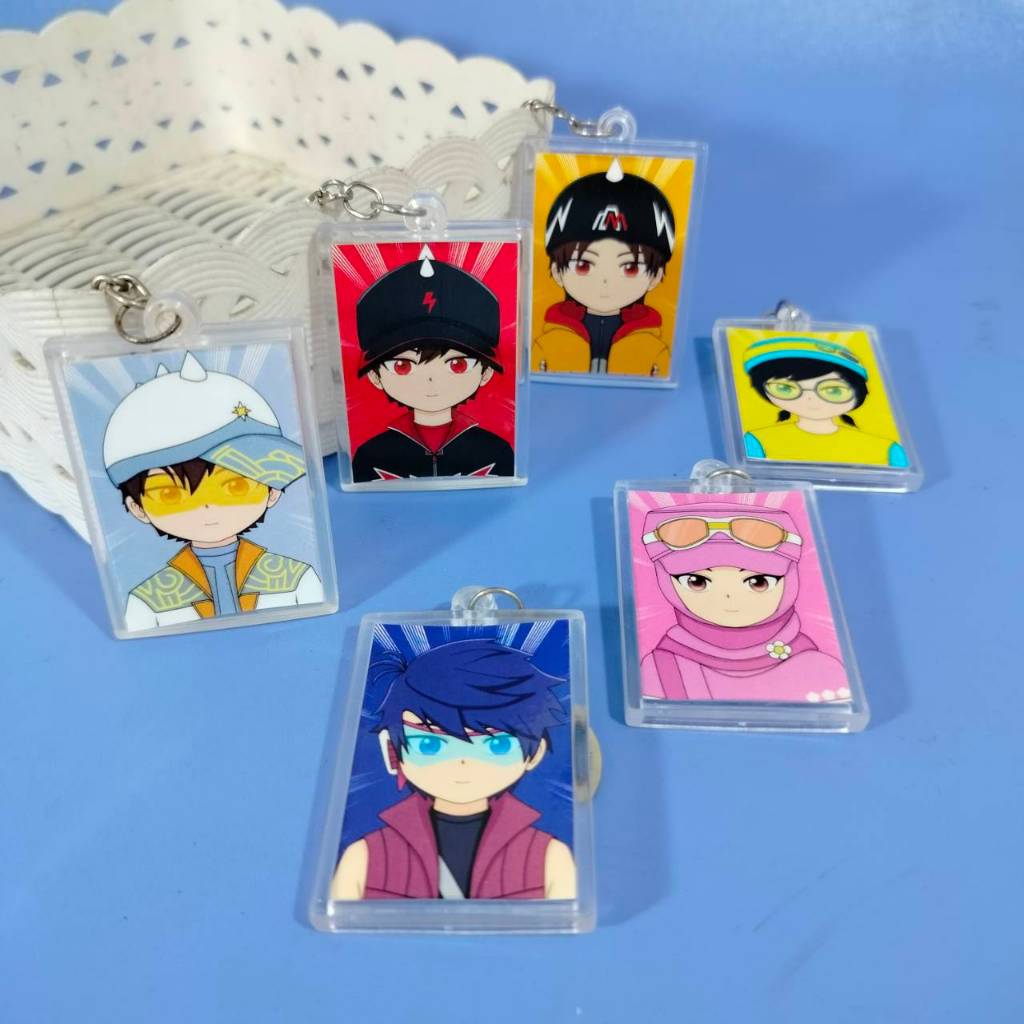 GANTUNGAN Boboiboy พวงกุญแจกล่องตัวการ์ตูนสําหรับเด็ก - พวงกุญแจการ์ตูน Boboiboy - Fang - Yaya