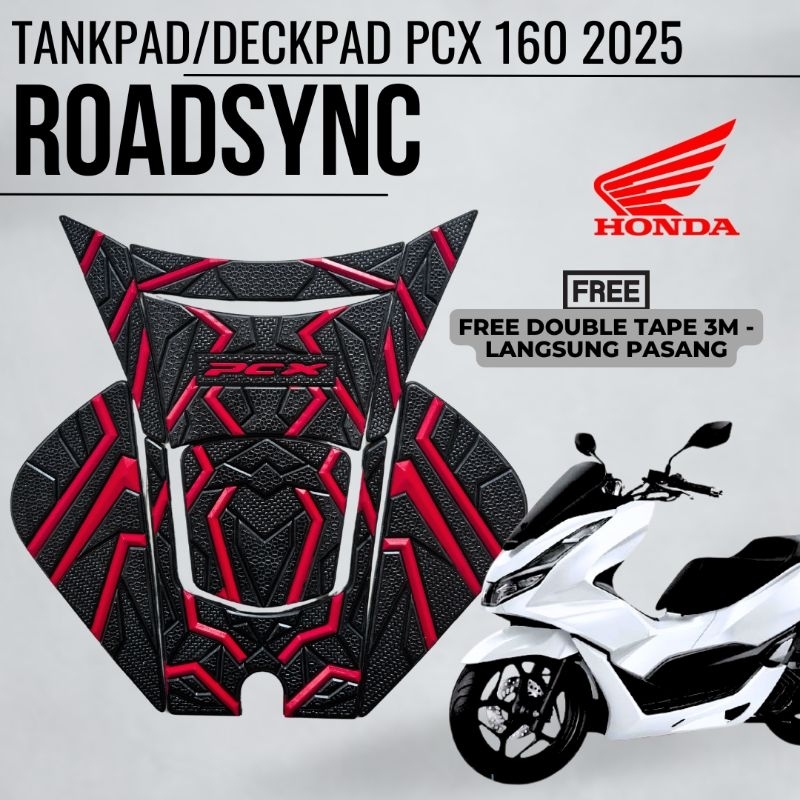 Tankpad Pcx 160 Roadync Tankpad Motor Pcx 2025 วัสดุยางพรีเมี่ยม PCX 160 Roadsync
