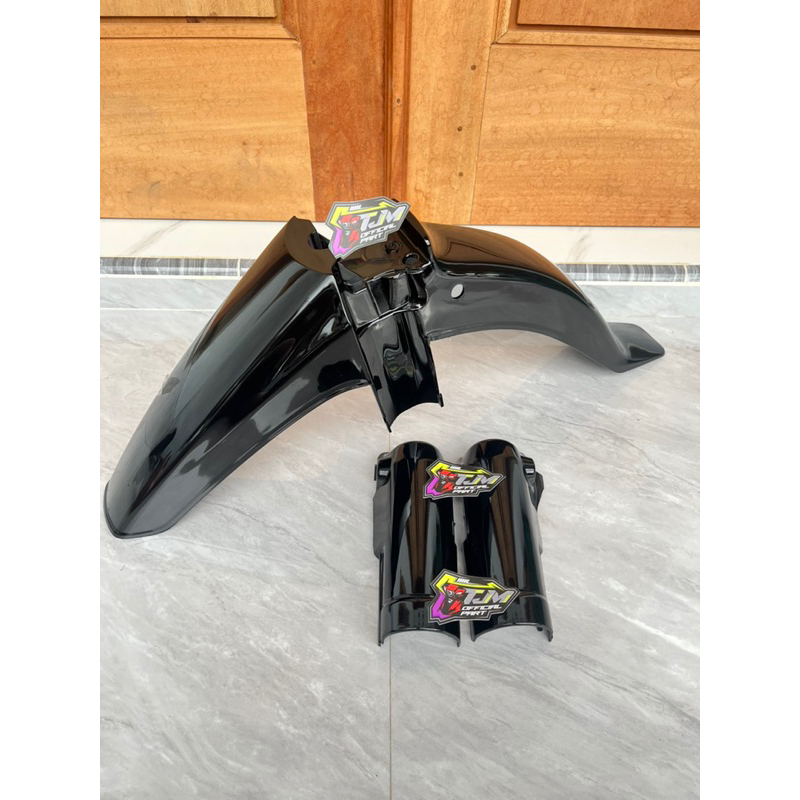 YAMAHA FORCE ONE FRONT FENDER SET YAMAHA FORCE ONE FRONT SHOCK COVER สีดํา