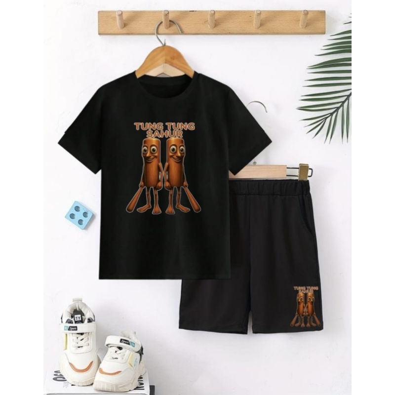ชุดกางเกงขาสั้น TUNG TUNG SAHUR CHILDRENS