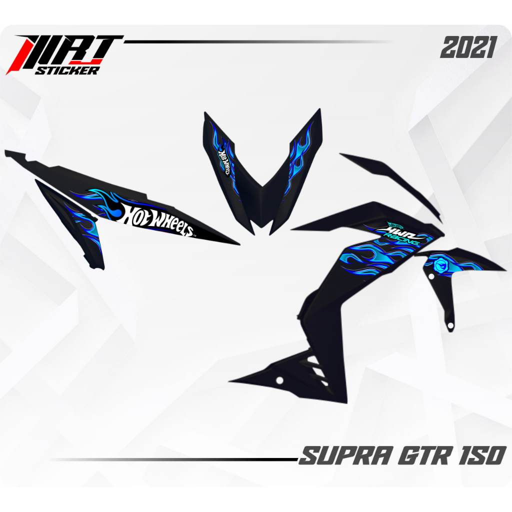 GTR 150 Striping - สติ๊กเกอร์ใส Supre GTR 150 HotWheels (ตัดแล้ว)