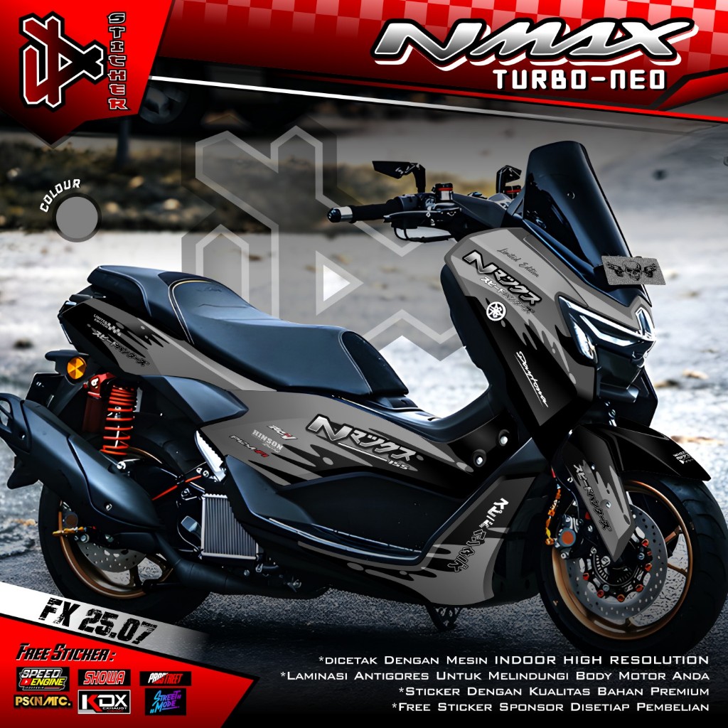 ใหม่ล่าสุด Yamaha Nmax TURBO NEO S ใหม่ 2024 2025 Full Body Motorcycle Decal Sticker - Nmax TURBO NE