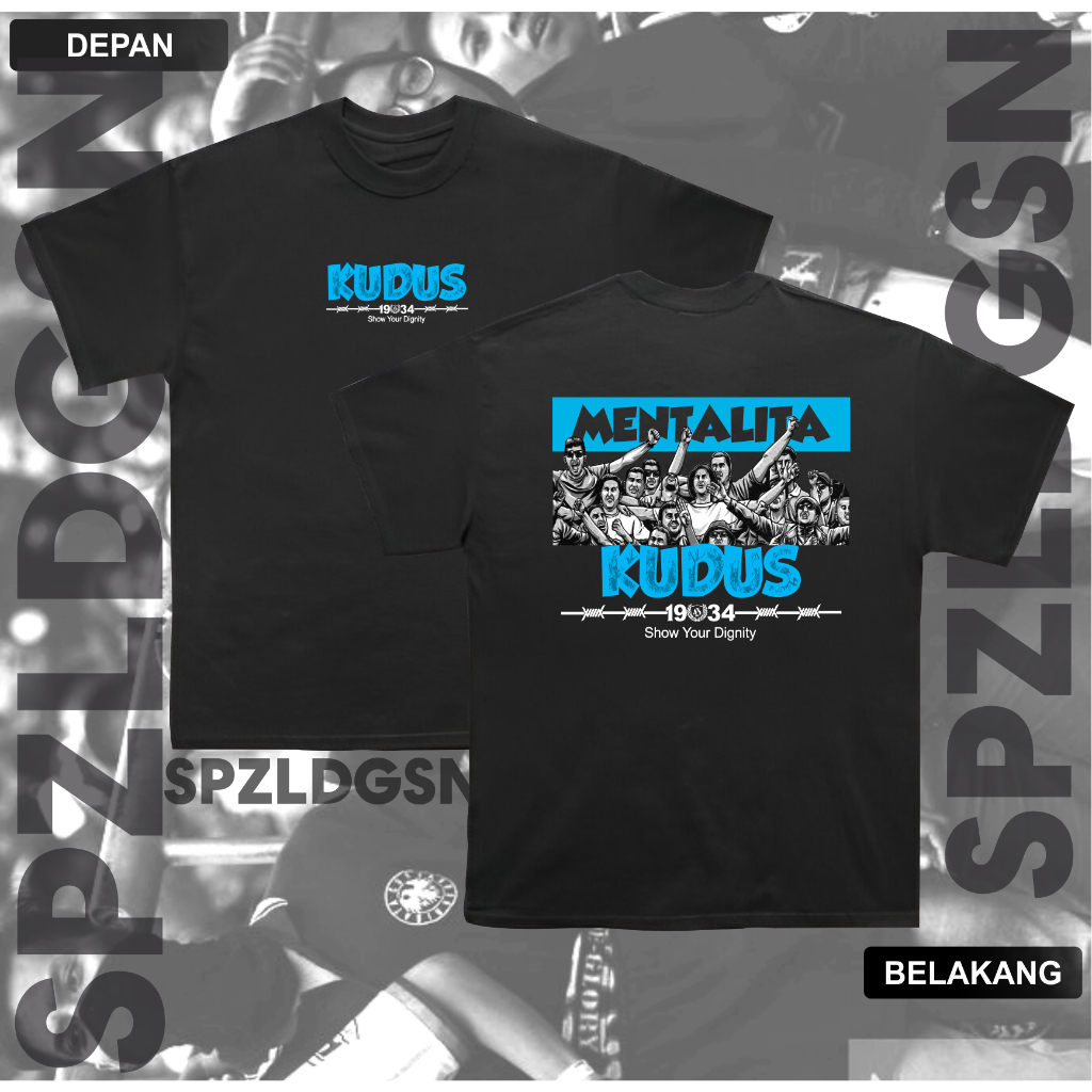 KATUN Kudus Supporter เสื้อยืด Kudus Mentality เสื้อยืด 1934 knitto cotton