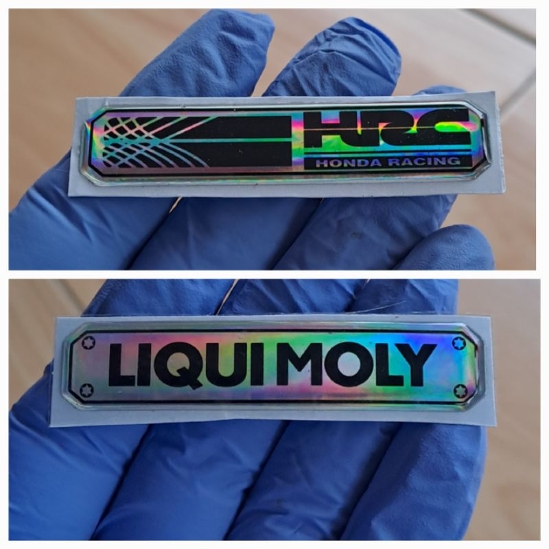 LIQUI MOLY HRC CVT RAISED EMBLEM STICKER,LIQUID MOLY FLEXIBLE RAISED สติ๊กเกอร์