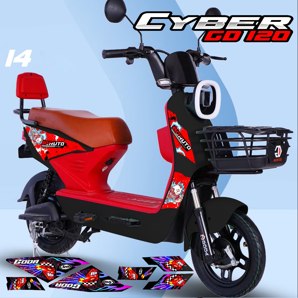 859 GODA ELECTRIC BIKE STRIPING STICKER - GODA BORUTO ELECTRIC BIKE STRIPING STICKER