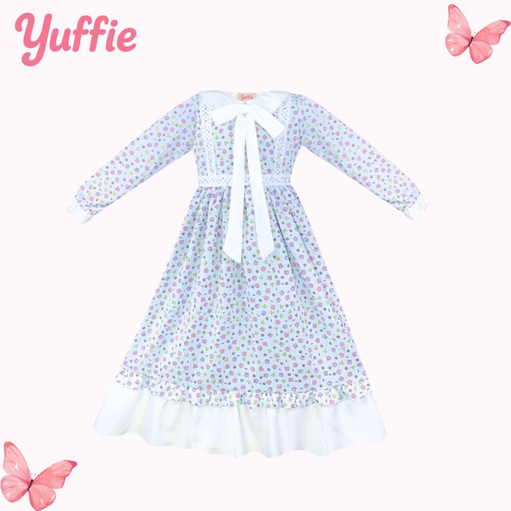 YUFFIE Airaana Gamis - เสื้อผ้ามุสลิมสําหรับเด็กผู้หญิง 2-14 ปี 4433
