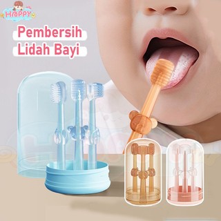 COD 3 in 1 Pembersih Lidah Mulut Bayi New Born / Sikat Lidah Gigi Bayi Silikon