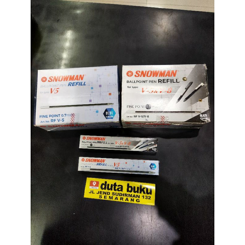 Snowman V5 0.7mm Bright Ink ปากกาลูกลื่นแบบเติม - 1 โหล