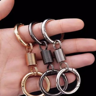 Gantungan kunci kepribadian Nordik, liontin pasangan ceruk, gantungan kunci, gantungan kunci pria dan wanita, tali kunci gaya retro, liontin cincin