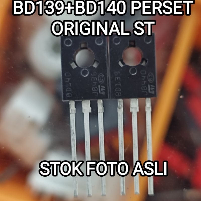 TRANSISTOR BD139 BD140 ORIGINAL ST PRICE PER SET