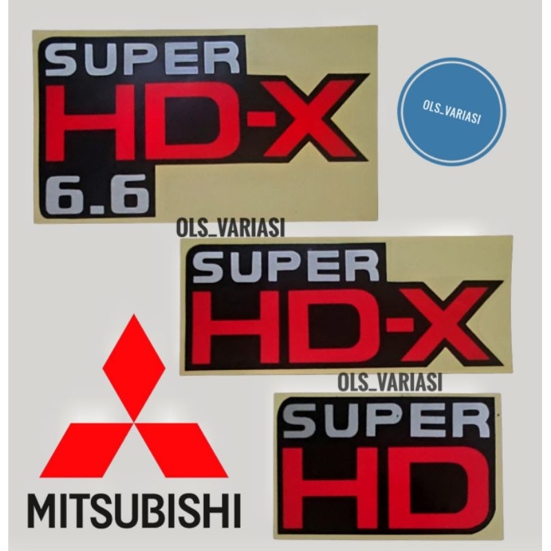 สติ๊กเกอร์ HDX / สติ๊กเกอร์ super hdx 6.6 / สติ๊กเกอร์ Mitsubishi hdx / สติ๊กเกอร์ canter hdx 6.6 / 