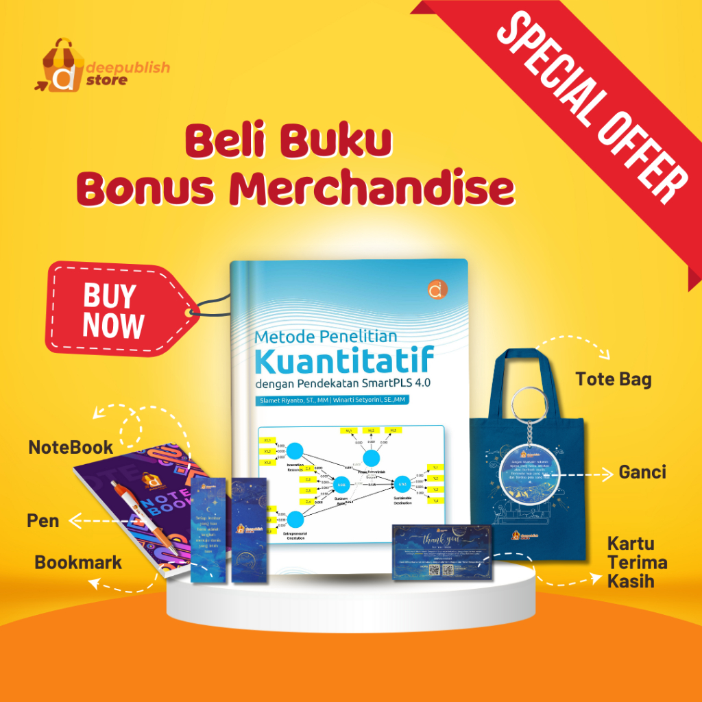 (ข้อเสนอพิเศษ) Deepublish - หนังสือวิธีวิจัยเชิงปริมาณพร้อม Smartpls 4.0 Approach