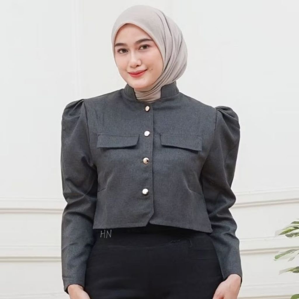 เสื้อครอป Sonia Blazer - เสื้อครอปผู้หญิงสไตล์เกาหลี