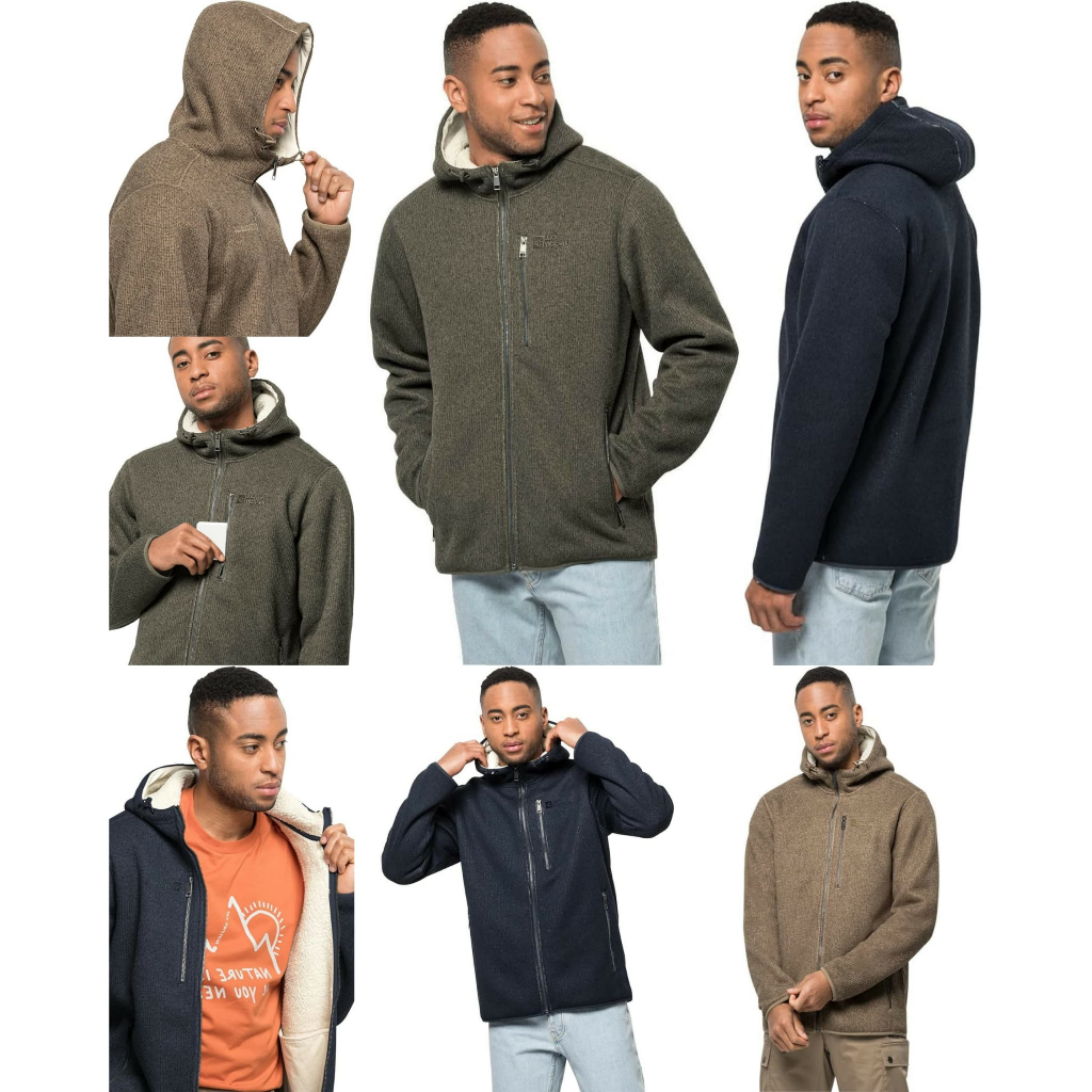 Jack Wolfskin Robson Fjord Sherpa Fleece Hoodie Jacket - 8037