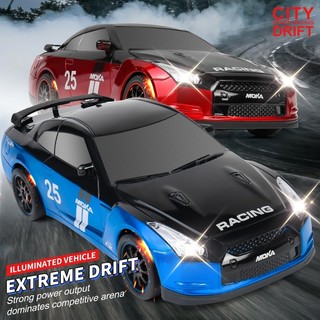 Drift Caring Car Propotional 1:24 2.4 ghz mainan mobil balap 4 WD 15km/h anak hobi koleksi 2157-2158