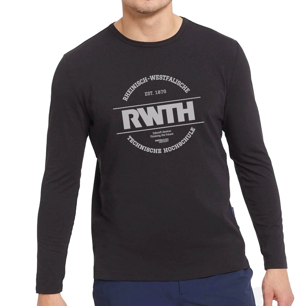 RWTH AACHEN University German Cotton Combed Premium เสื้อยืดแขนยาว