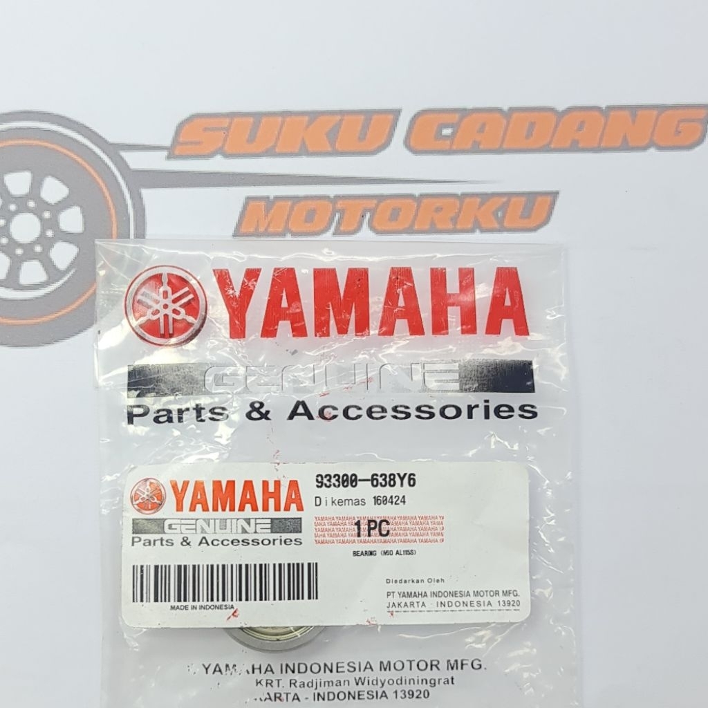 93300-638Y6 BEARING LAHER BAK CVT 638 JAPAN MIO SOUL MIO SPORTY MIO SMILE NOUVO