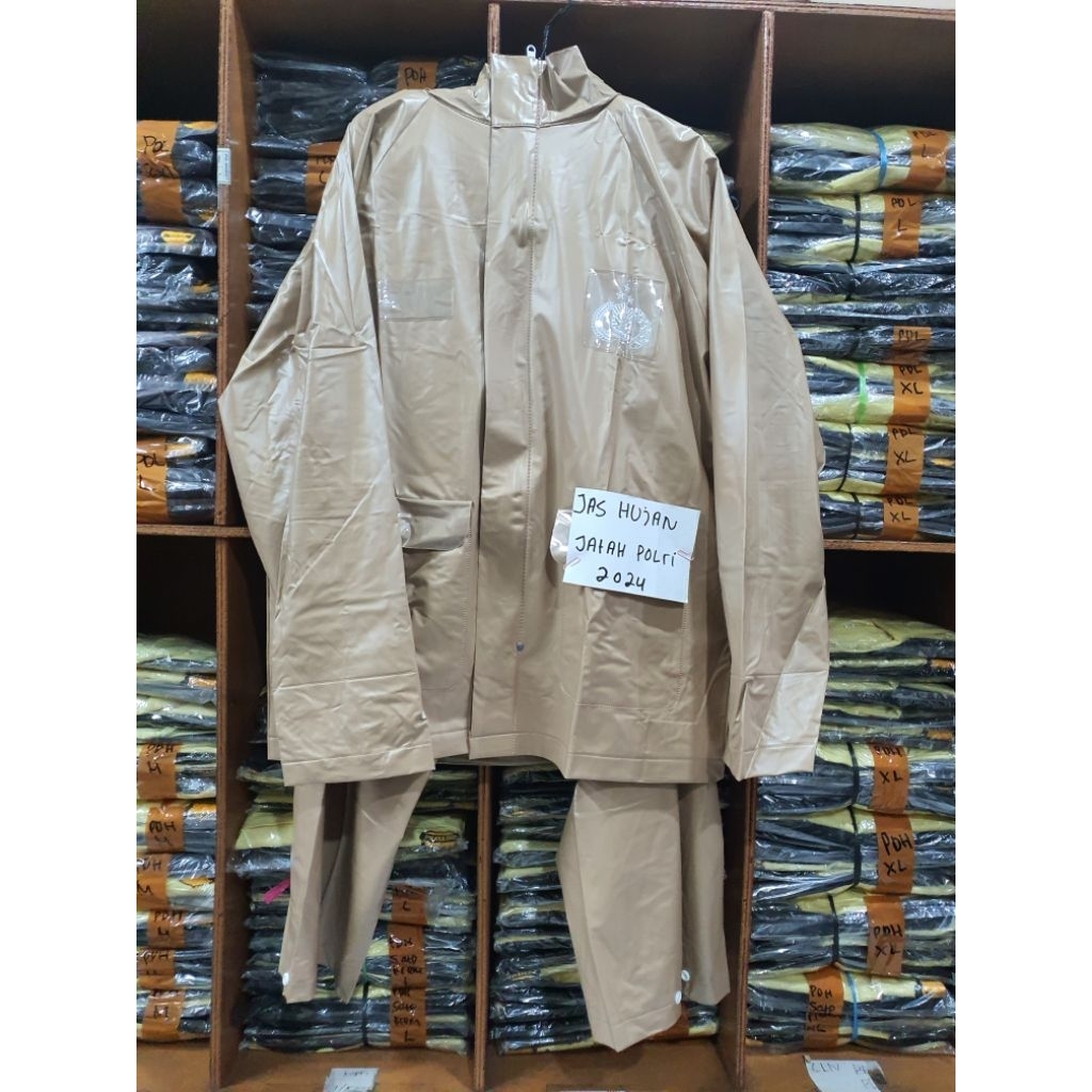 เสื้อกันฝนตํารวจ Quota 2024| ชุดเสื้อกันฝนตํารวจสีน้ําตาล Quota