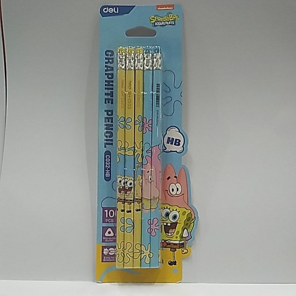 DELI TRIANGLE PENCIL C032-HB PER PACK